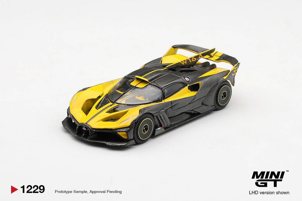 Mini GT Bugatti Bolide Yellow #1229 (BOX)