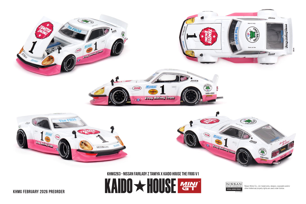 Mini GT NISSAN FAIRLADY Z TAMIYA X KAIDO HOUSE THE FROG V1 #KHMG262
