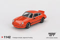 Mini GT Porsche 911 Carrera RS 2.7 Tangerine with Black Livery #1142