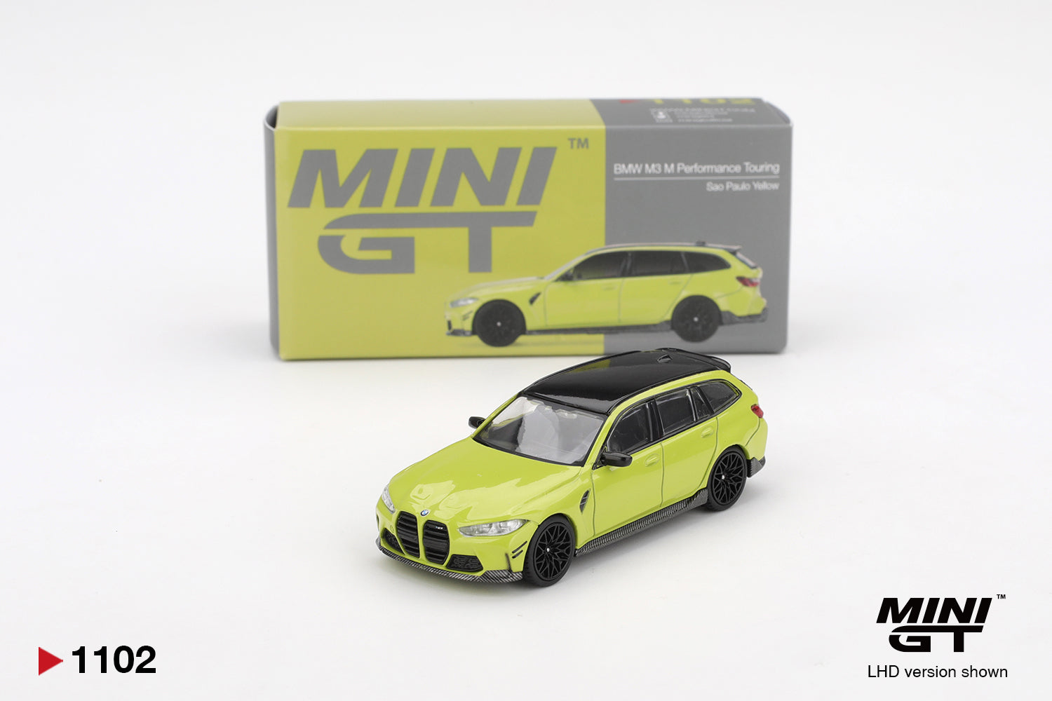 Mini GT BMW M3 M Performance Touring Sao Paulo Yellow #1102 (BOX)