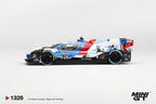 (Pre-Order) Mini GT BMW M HYBRID V8 GTP 24 BMW M TEAM RLL 2024 IMSA DAYTONA 24 H #1326 (BOX)