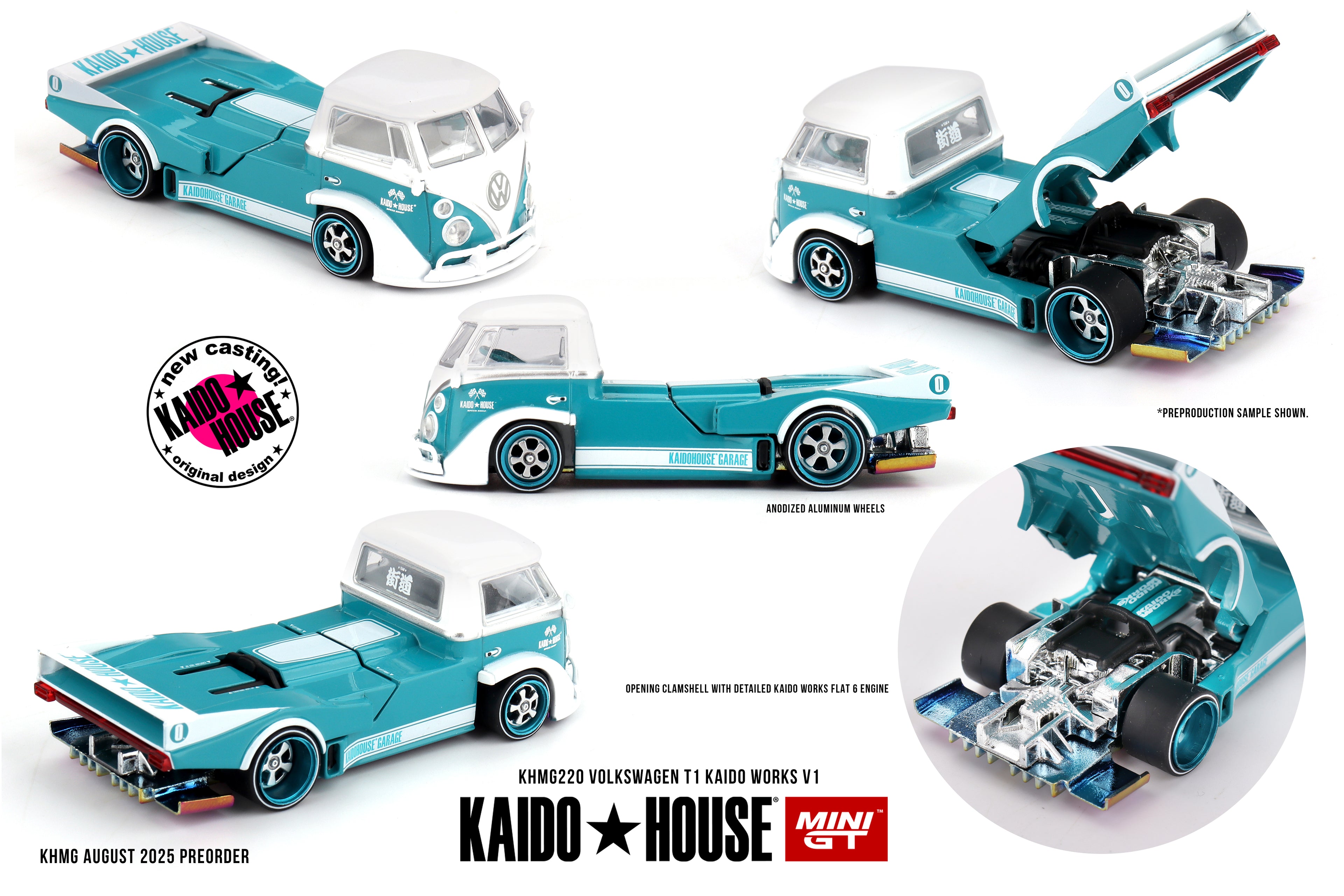 Mini GT VOLKSWAGEN T1 KAIDO WORKS V1  #KHMG220