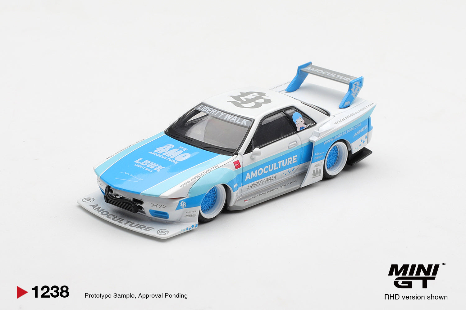 (Pre-Order) Mini GT NISSAN SKYLINE GTR R32 LBWK KAIDO WORKS AMOCULTURE #1238 (BOX)