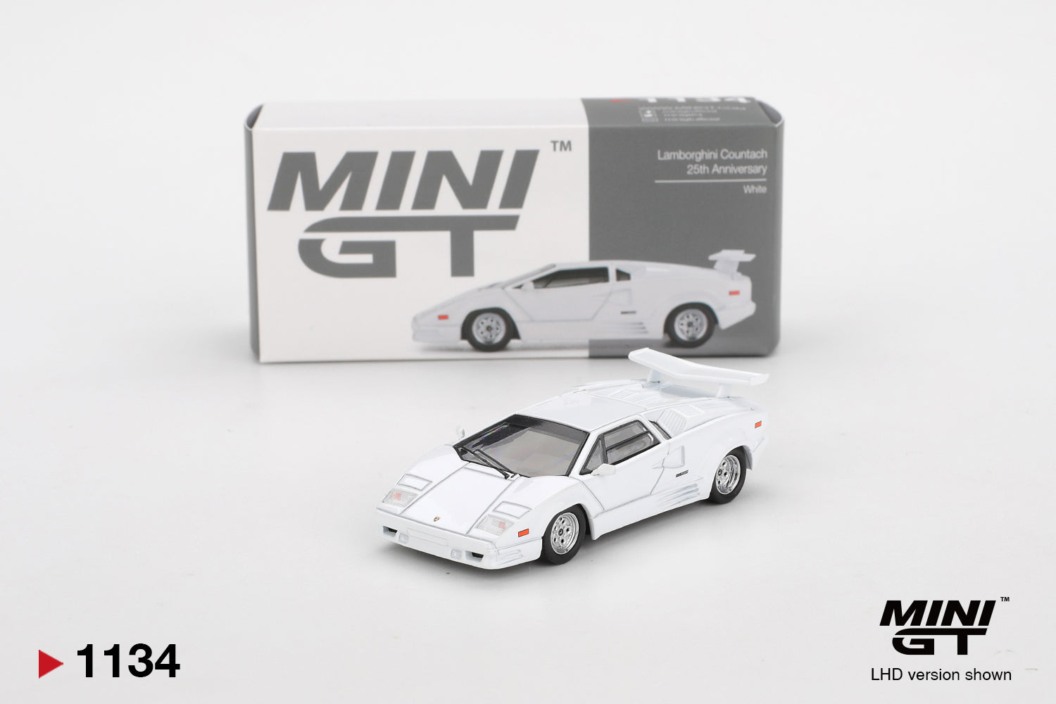 Mini GT Lamborghini Countach 25th Anniversary White #1134