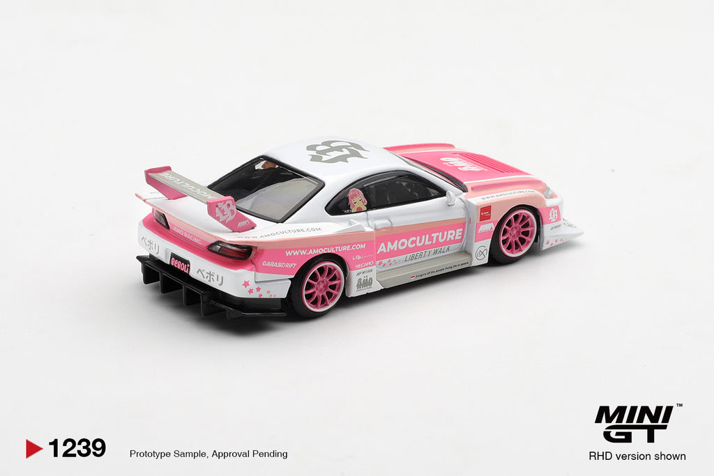 (Pre-Order) Mini GT NISSAN SILVIA S15 LBSUPER SILHOUETTE AMOCULTURE  #1239 (BOX)