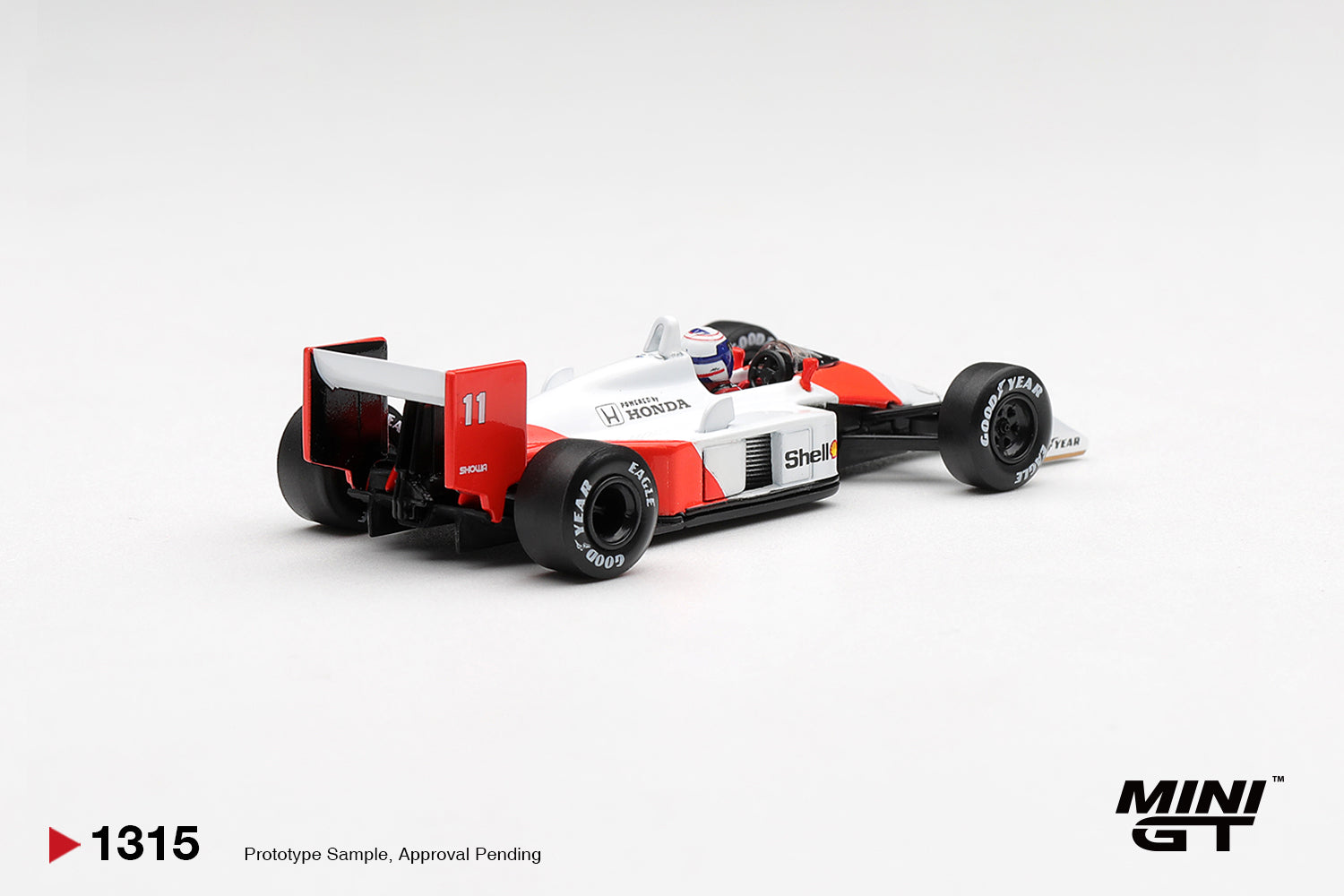 (Pre-Order) Mini GT MCLAREN MP44 11 ALAIN PROST 1988 CANADIAN GRAND PRIX 2ND PL #1315 (BOX)