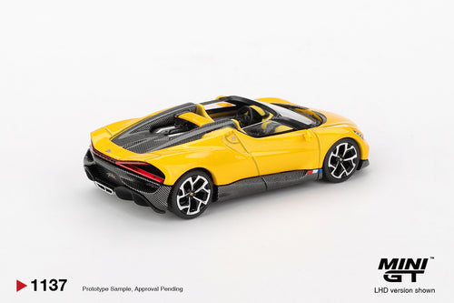 Mini GT Bugatti W16 Mistral Yellow #1137