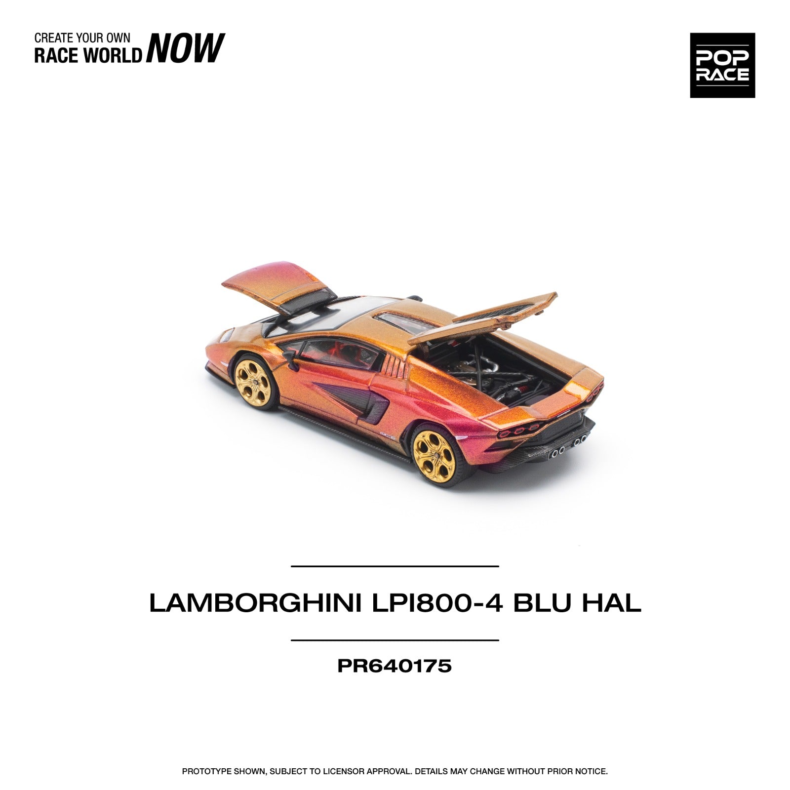 Pop Race LAMBORGHINI COUNTACH LP 800-4 - BLU HAL