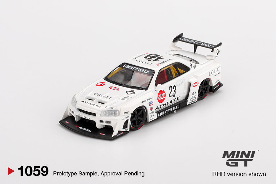 Mini GT Nissan LB-ER34 Super Silhouette ATHLETE/COLLET #1059