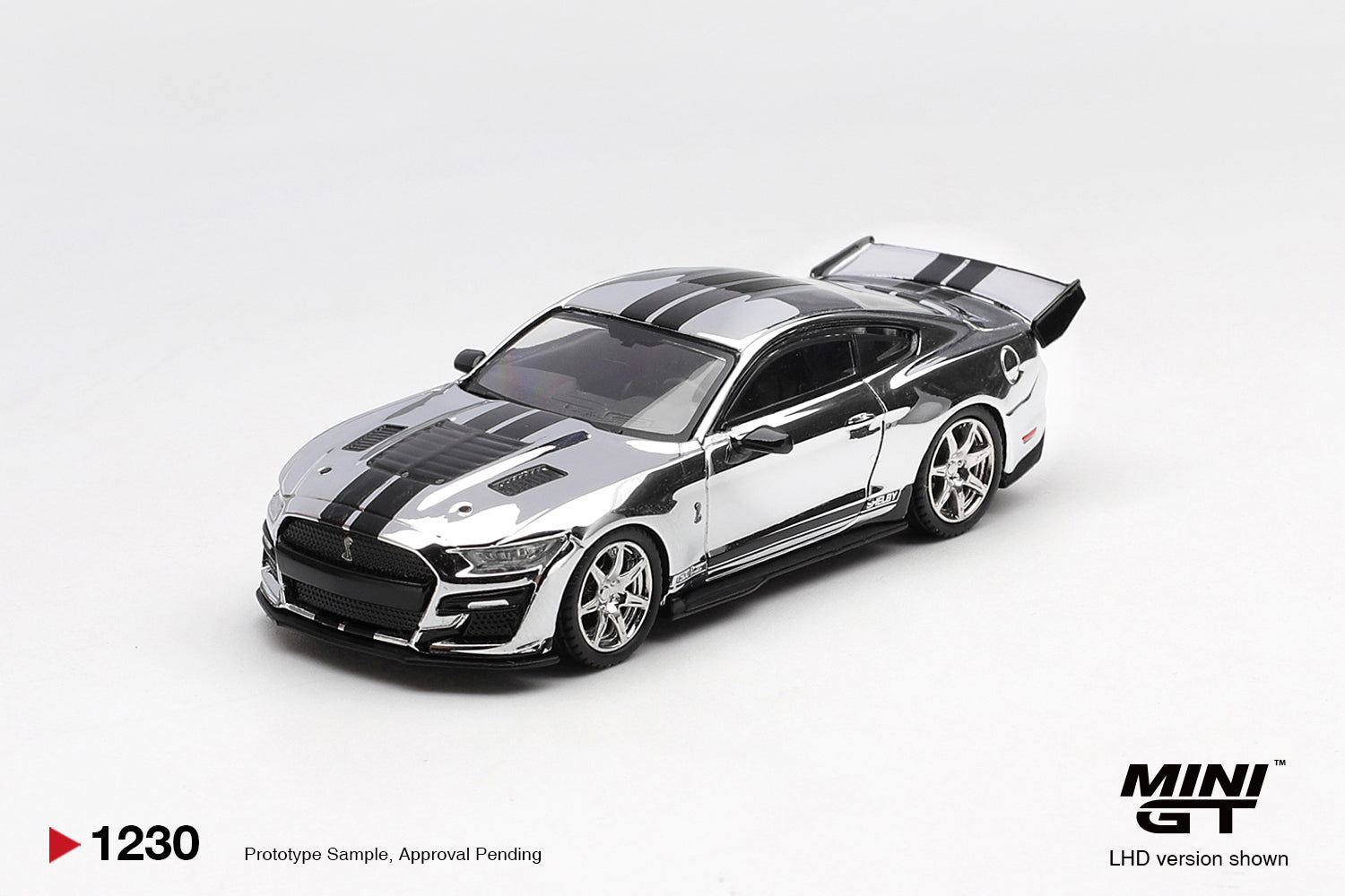 (Pre-Order) Mini GT SHELBY GT500 DRAGON SNAKE CONCEPT CHROME SILVER #1230 (BOX)