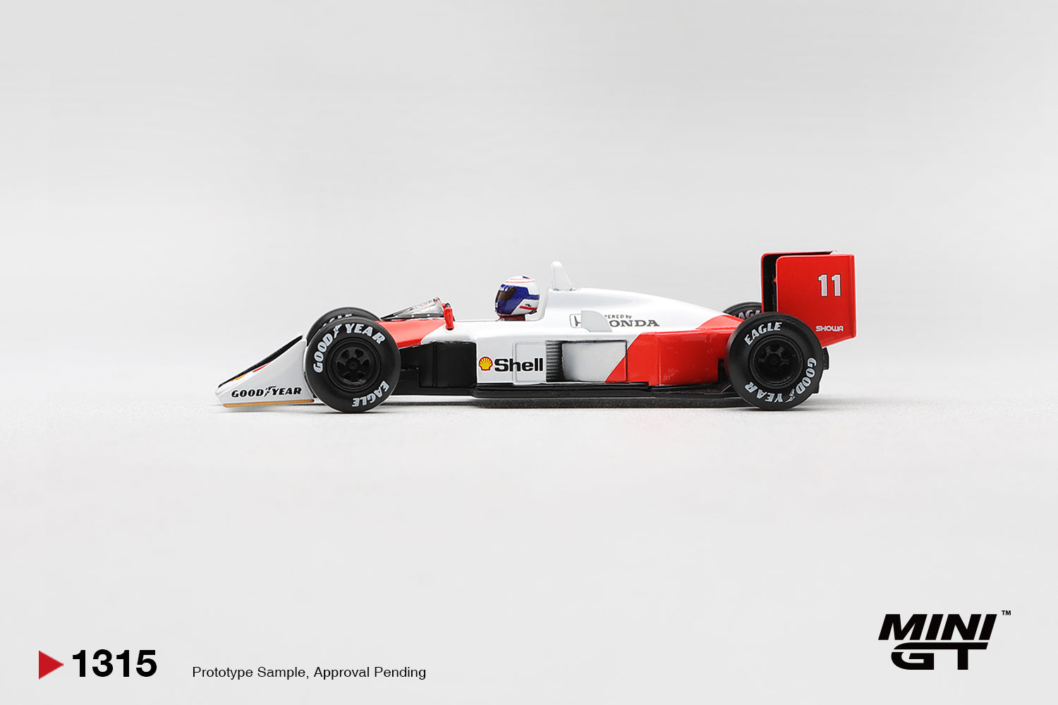 (Pre-Order) Mini GT MCLAREN MP44 11 ALAIN PROST 1988 CANADIAN GRAND PRIX 2ND PL #1315 (BOX)