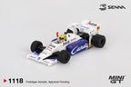 Mini GT Toleman TG184 #19 Ayrton Senna 1984 Monaco Grand Prix 2nd Place #1118 (BOX)