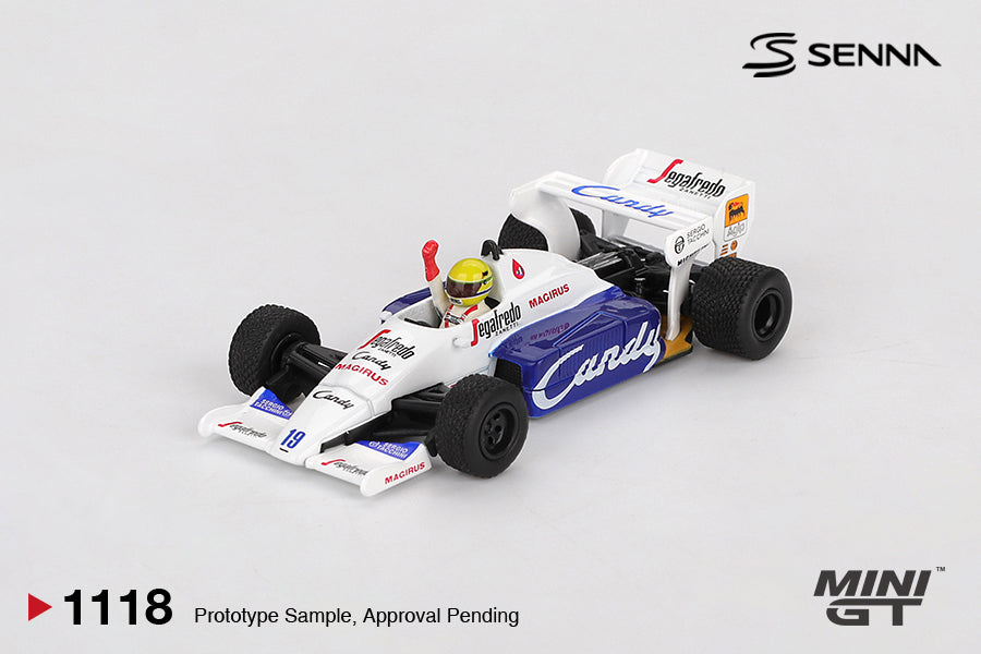 Mini GT Toleman TG184 #19 Ayrton Senna 1984 Monaco Grand Prix 2nd Place #1118 (BOX)