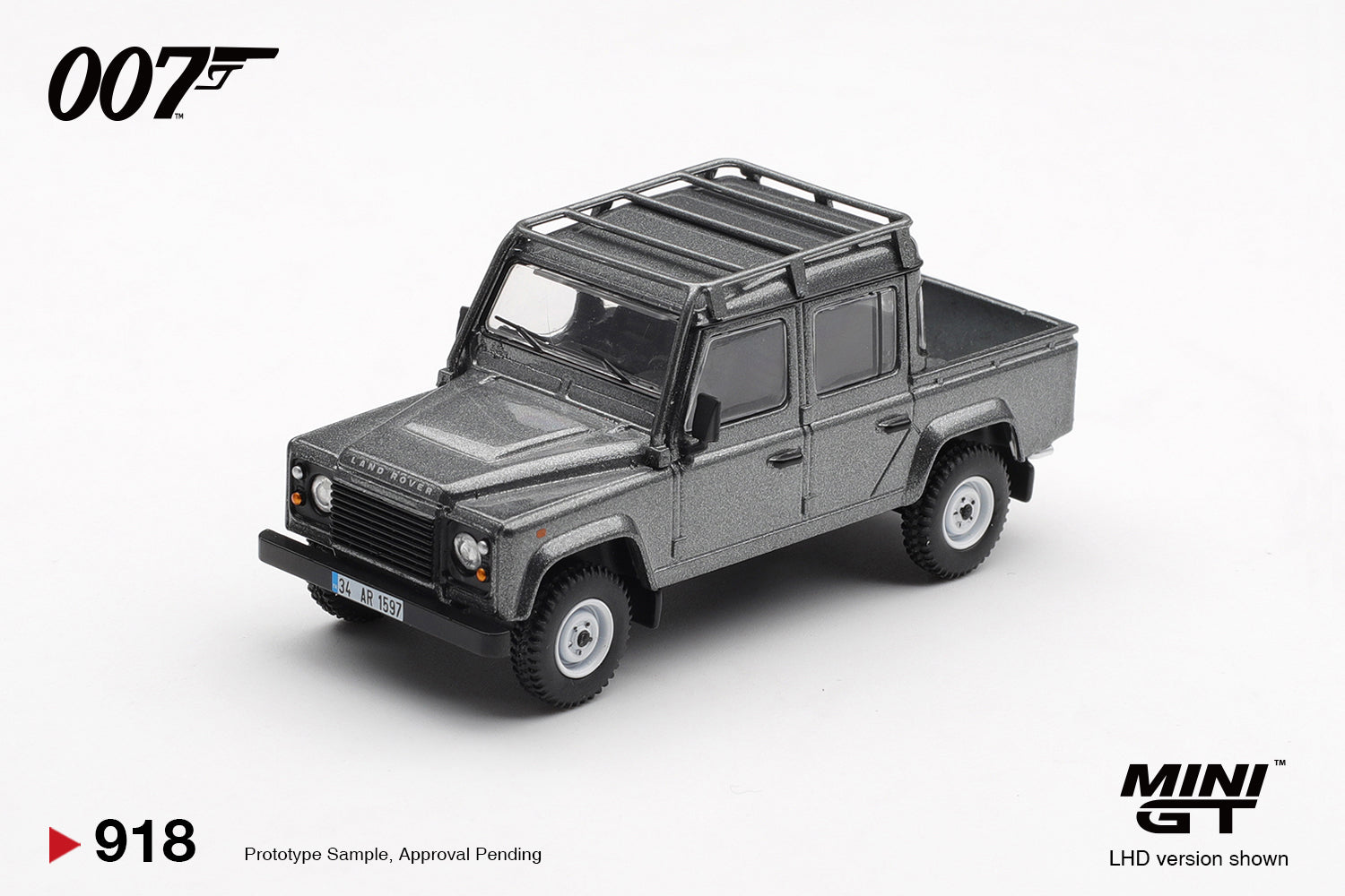 (Pre-Order) Mini GT LAND ROVER DEFENDER 110 CREW CAB “SKYFALL” #918 (BLISTER)