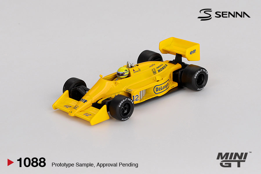 Mini GT Lotus 99T #12 Ayrton Senna 1987 Monaco Grand Prix Winner #1088 (BOX)