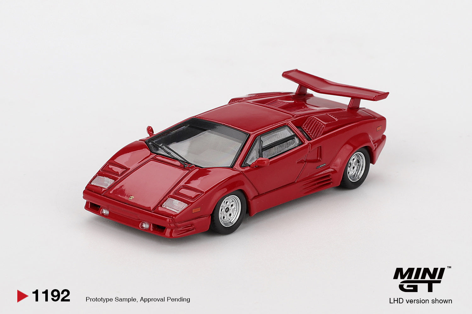 Mini GT Lamborghini Countach 25th Anniversary Red #1192 (BOX