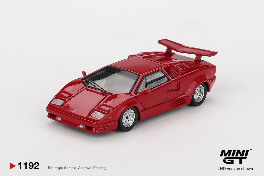 Mini GT Lamborghini Countach 25th Anniversary Red #1192 (BOX)
