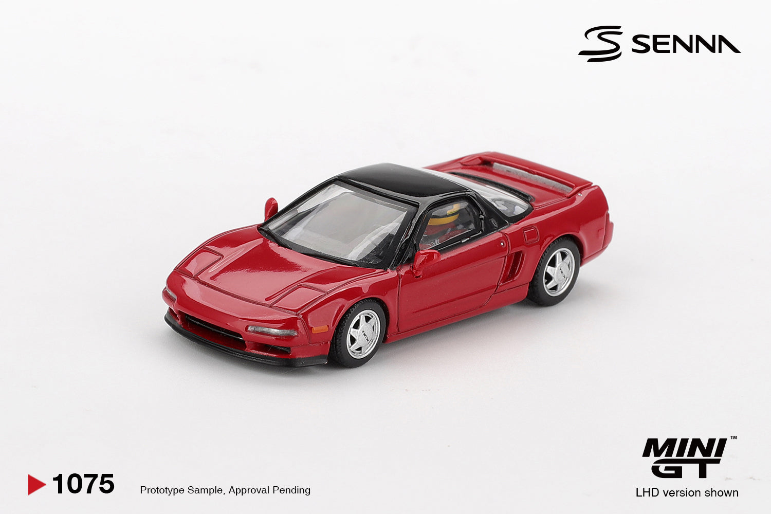 Mini GT Honda NS-X Prototype Midship Sports 1989 Ayrton Senna w/ Figure #1075 (BOX)