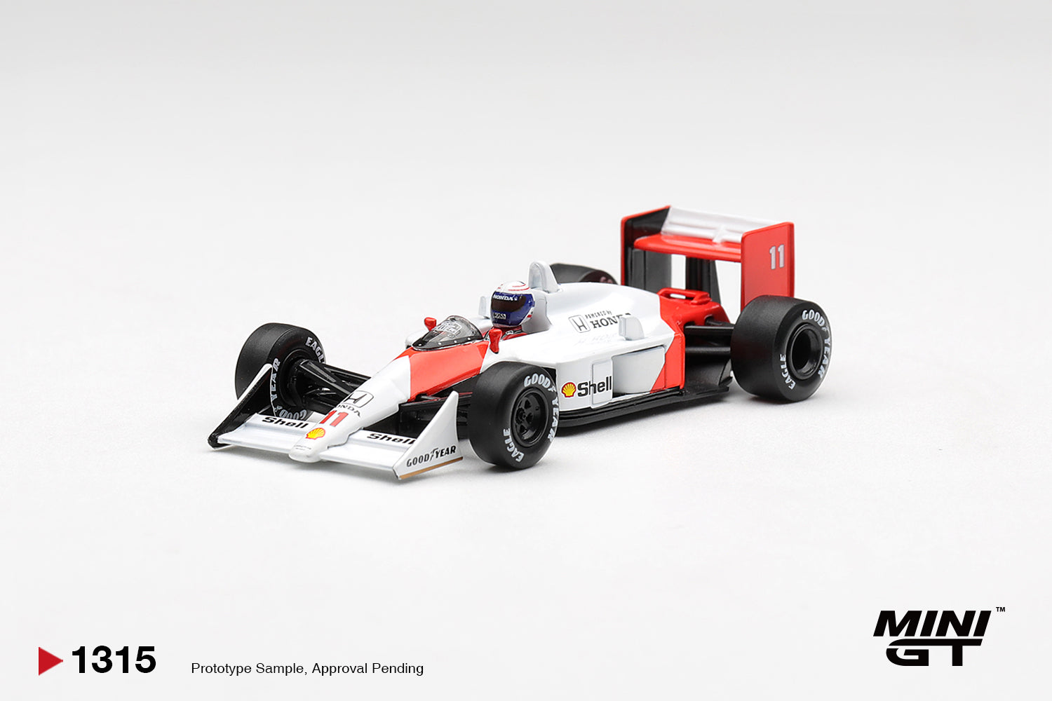 (Pre-Order) Mini GT MCLAREN MP44 11 ALAIN PROST 1988 CANADIAN GRAND PRIX 2ND PL #1315 (BOX)