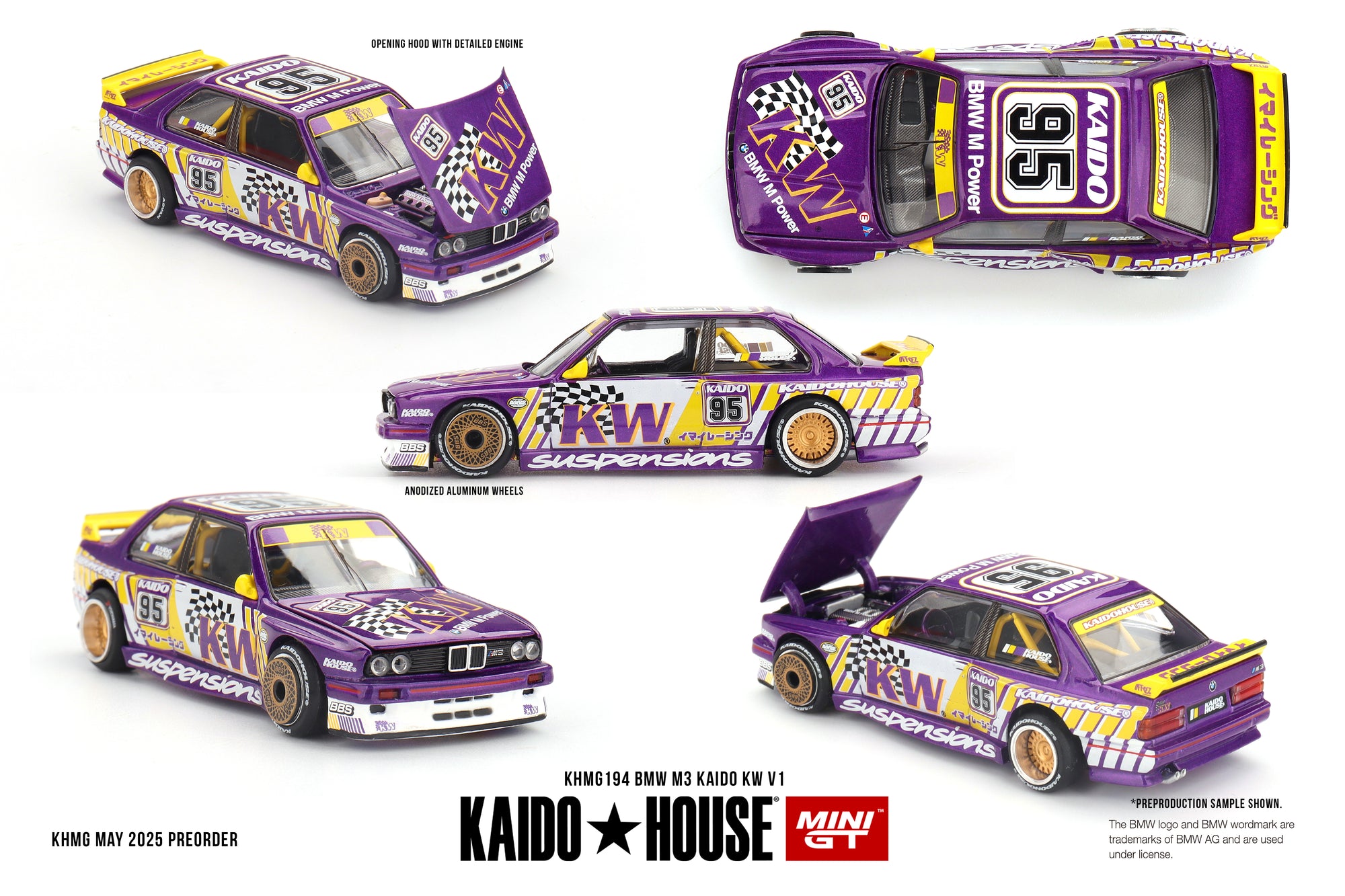 Mini GT BMW M3 Kaido KW V1 #195