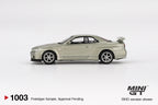 Mini GT Nissan Skyline GT-R (R34) V-Spec II Nür Millenium Jade #1003