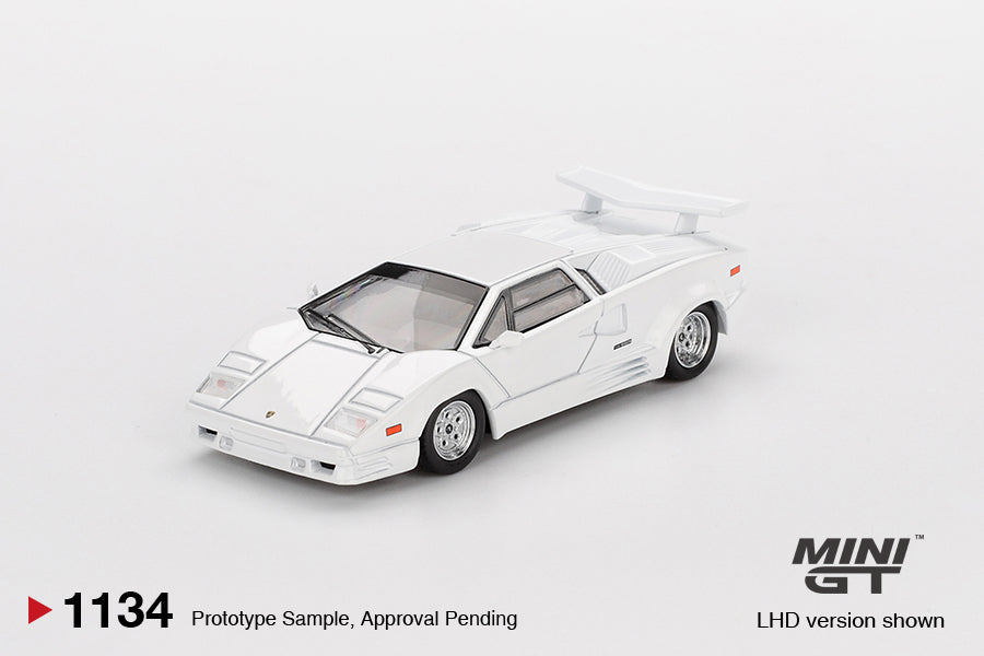 Mini GT Lamborghini Countach 25th Anniversary White #1134