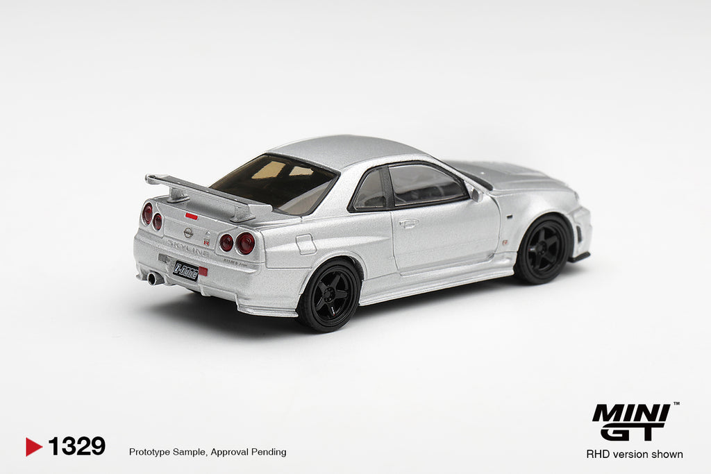 (Pre-Order) Mini GT NISSAN NISMO R34GT-R Z-TUNE Z-TUNE SILVER #1329 (BOX)