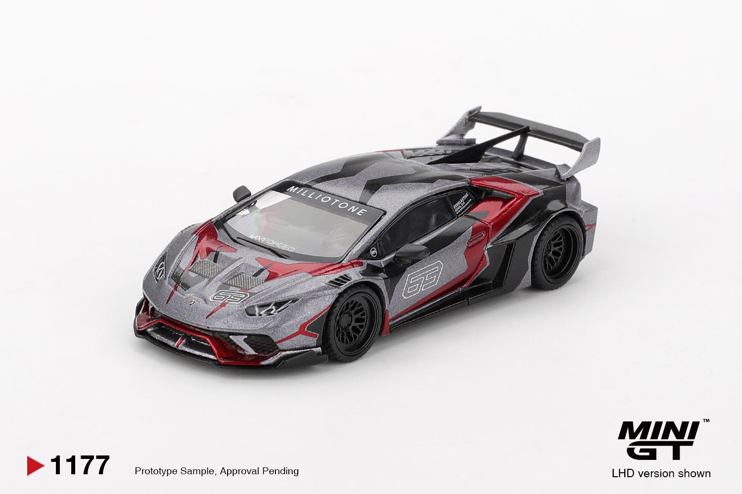 Mini GT LB★WORKS Lamborghini Huracán GT RONIN #1177 (BOX)