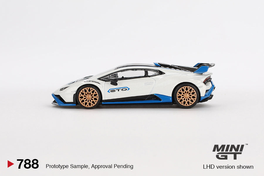 Mini GT Lamborghini Huracán STO Bianco Asopo #788 - Last 2 Pieces