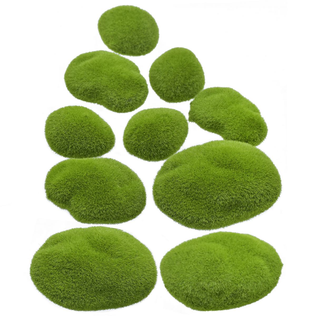Miniature Decorative Grass Stone Green - one pack
