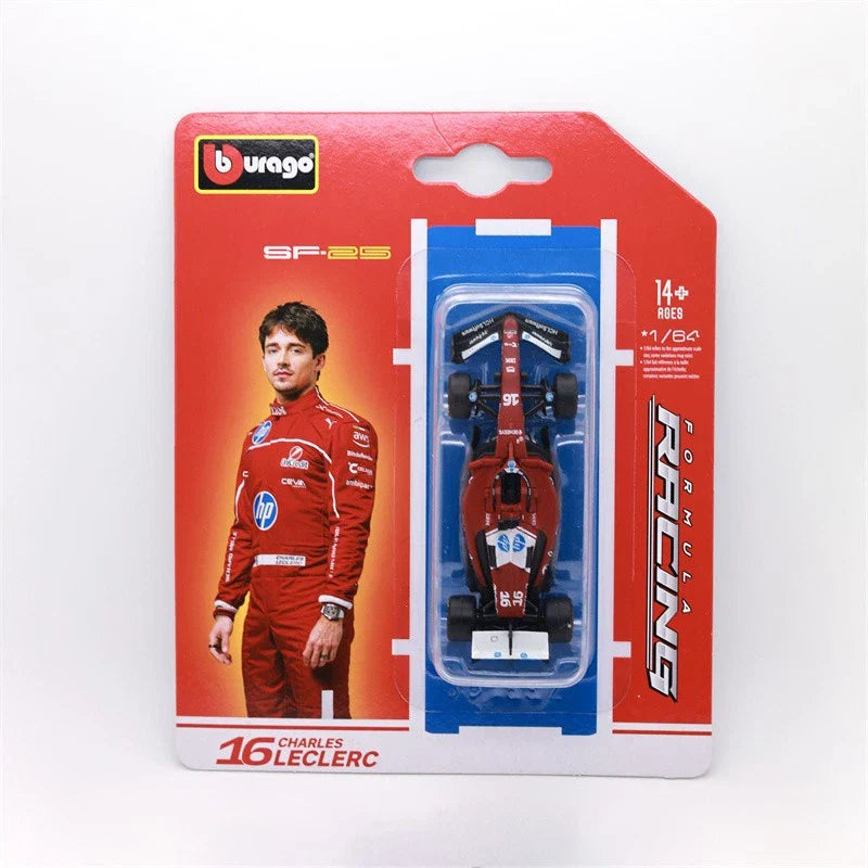 Bburago Formula Racing 1 /64 Scale  SF-25 16 Charles Leclerc