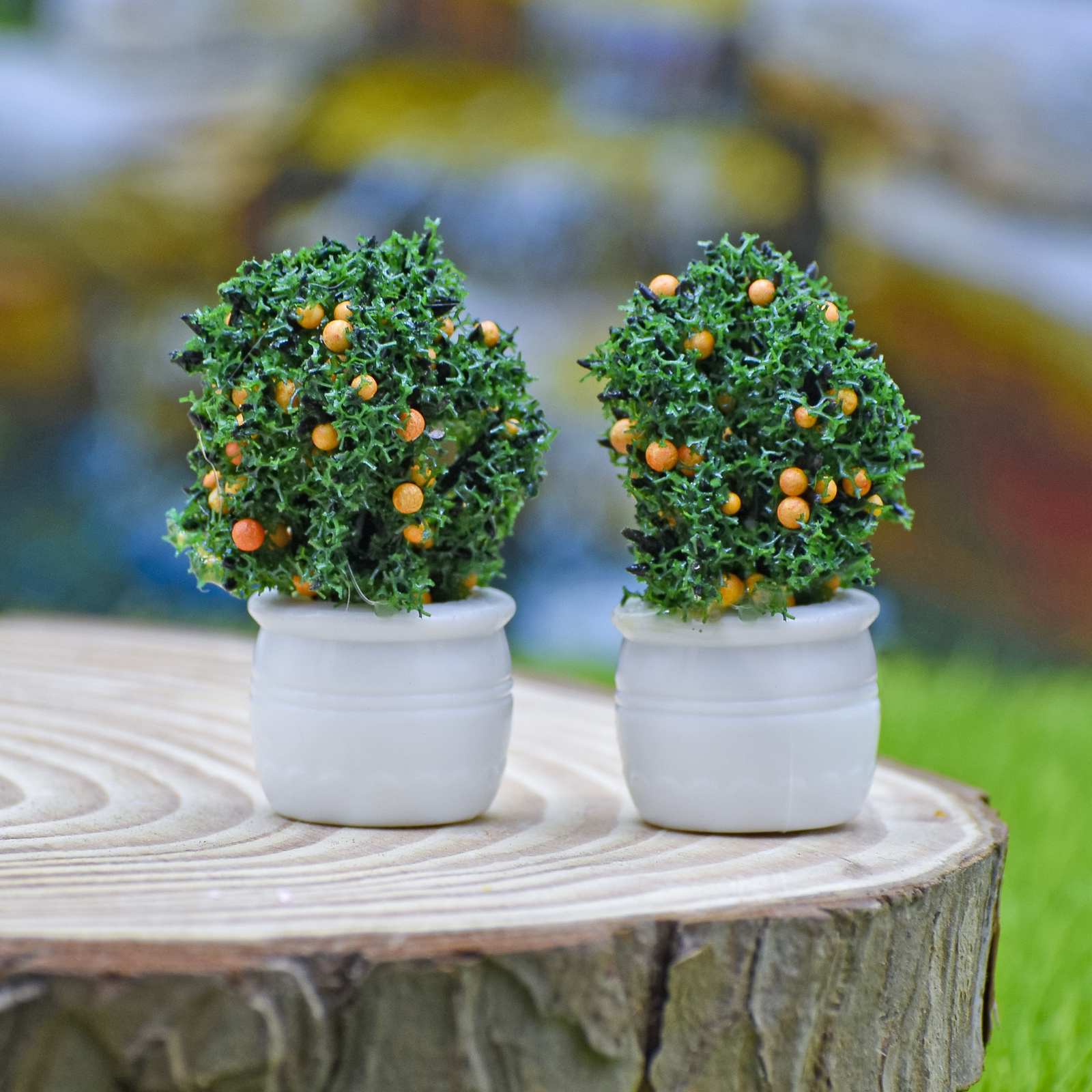 Miniature Fruit Pot 2 Pcs (chery red)