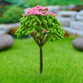 Miniature Green & Pink Tree 1pc