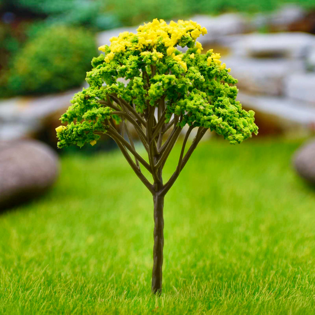 Miniature Green & Yellow Tree 1pc