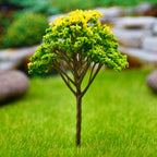 Miniature Green & Yellow Tree 1pc