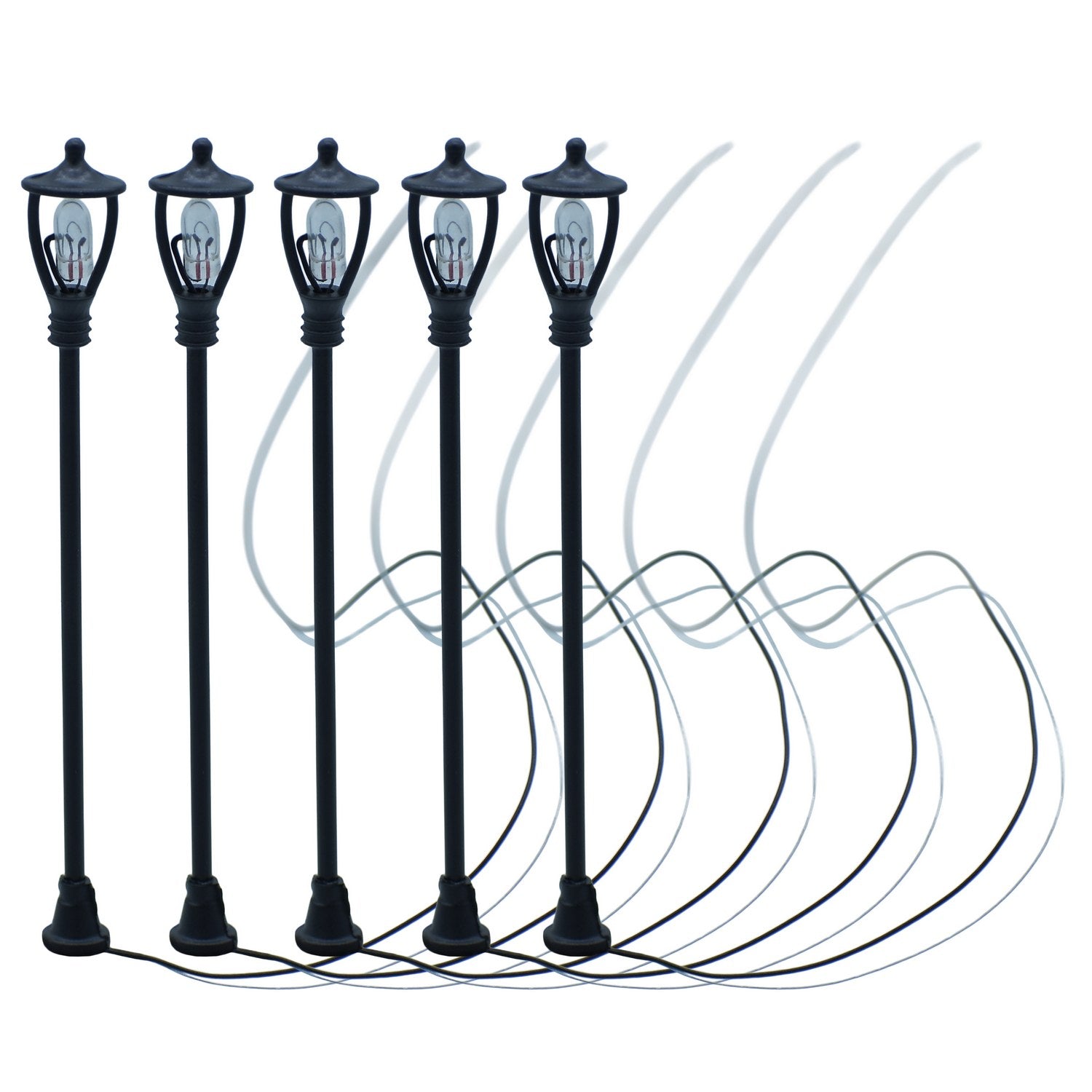 Miniature Model Street Lamp Light 5pcs (Battery not included)