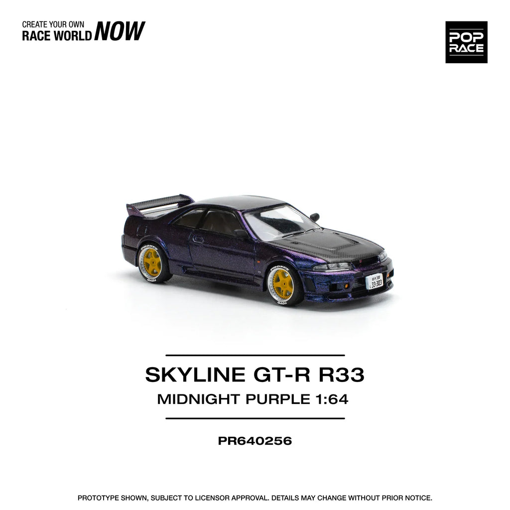 Pop Race SKLINE GT-R R33 NISMO MIDNIGHT PURPLE #PR640256 - Last 3 Piece