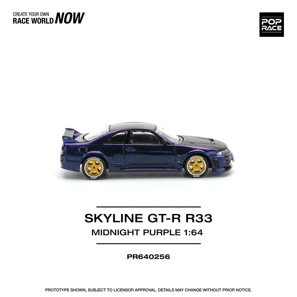 Pop Race SKLINE GT-R R33 NISMO MIDNIGHT PURPLE #PR640256 - Last 3 Piece