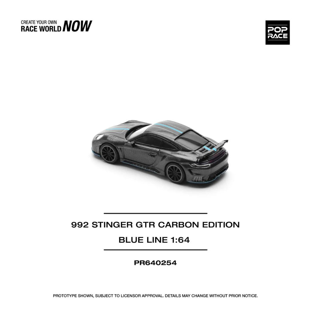Pop Race 992 Stinger GTR Carbon Edition Blue Line #254