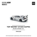 Pop Race Top Secret GT300 Supra Silver Chrome #PR640325