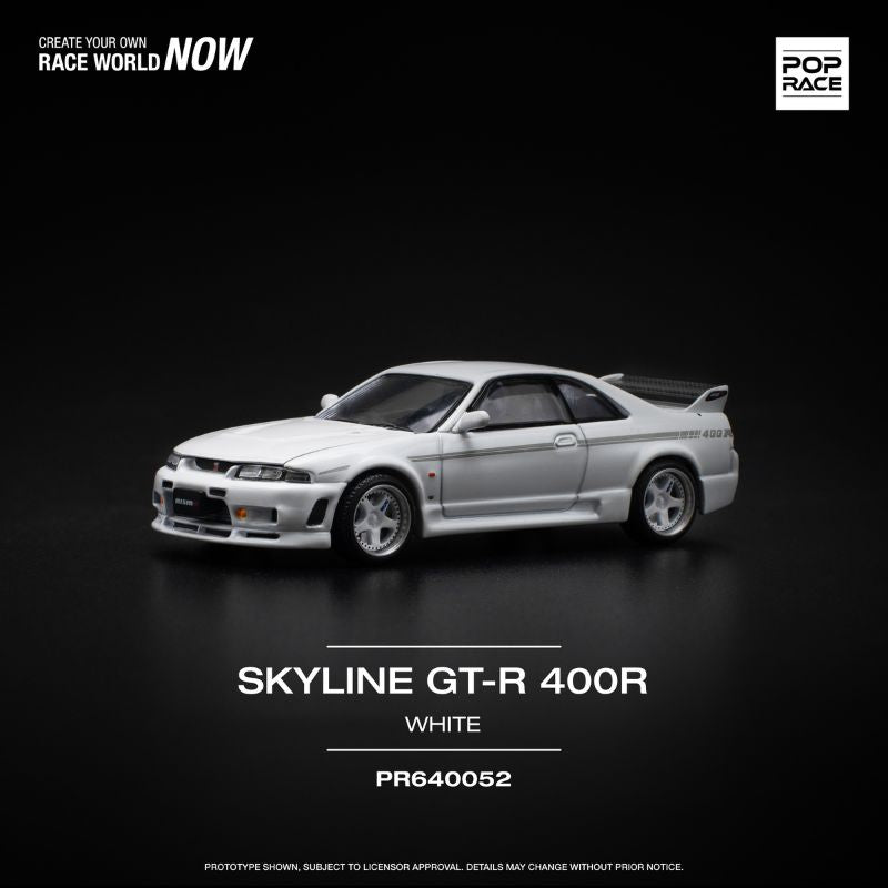 Pop Race Nissan GT-R R33 Nismo 400R White