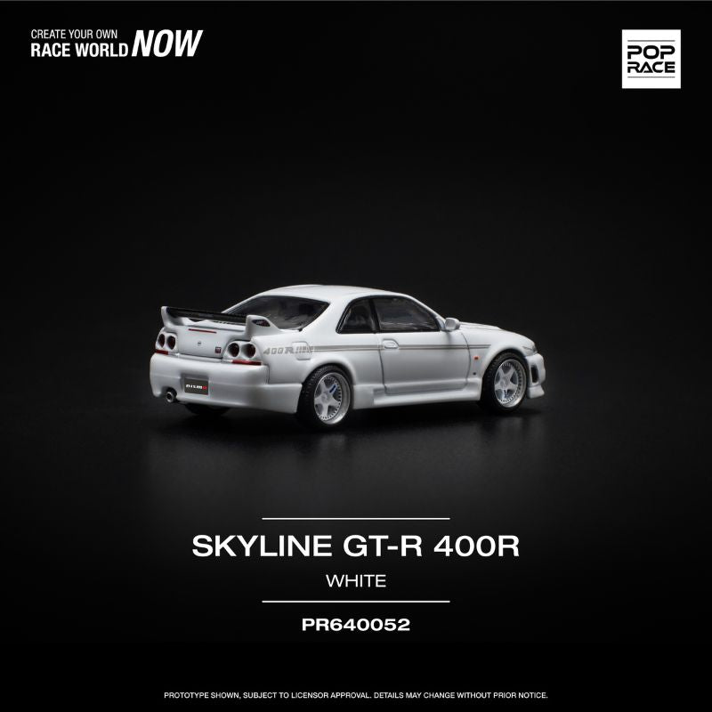 Pop Race Nissan GT-R R33 Nismo 400R White