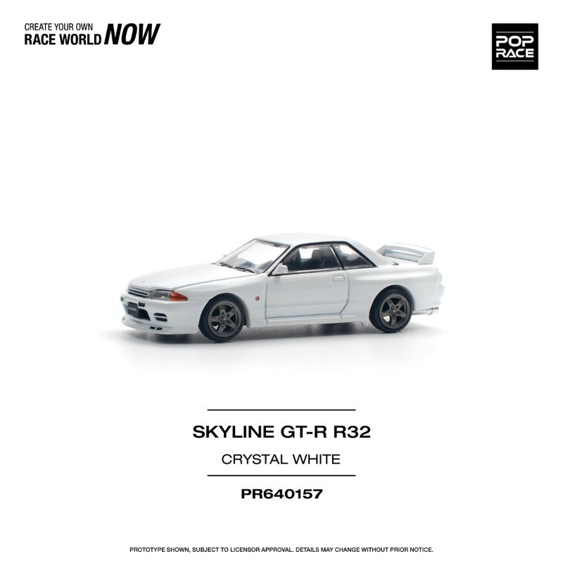 Pop Race Skyline GT-R R32 Crystal White