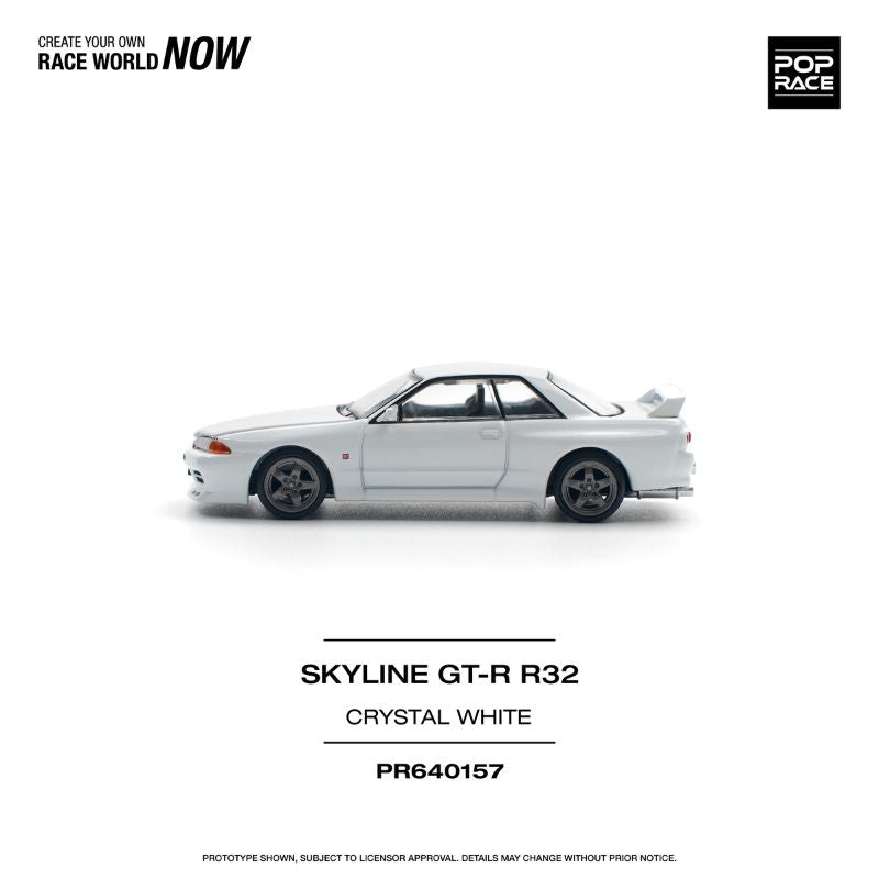Pop Race Skyline GT-R R32 Crystal White - Last piece