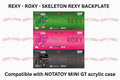 Notatoy Acrylic Display BACKPLATE AO RACING THEME compatible with notatoy mini GT acrylic display