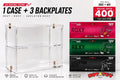 Notatoy NOTATOY Acrylic Display Case for Mini GT (1 Piece) + AO Racing Theme Backplate Bundle (3 Designs)