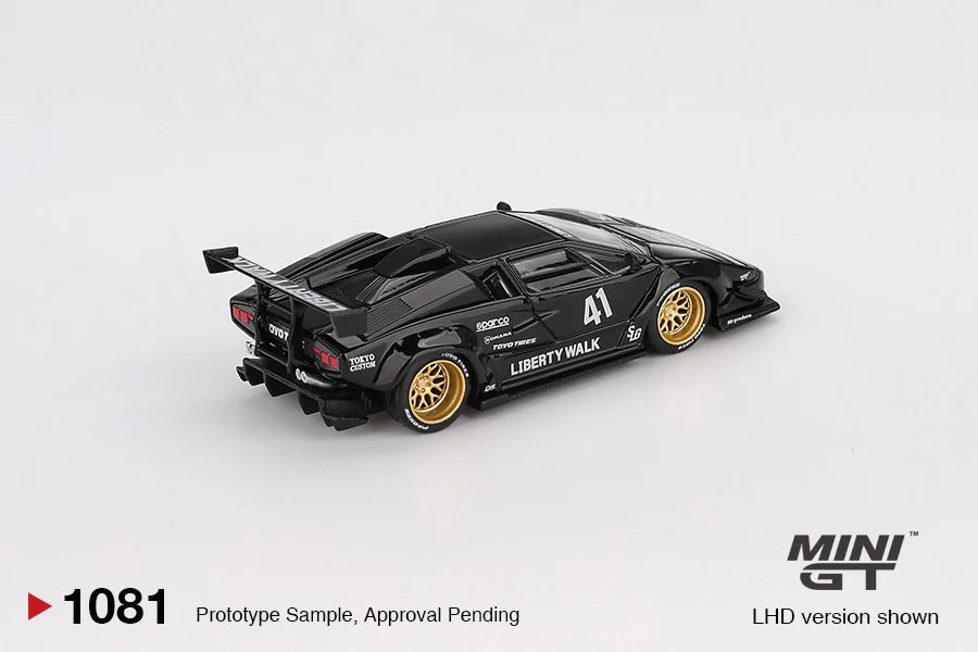 Mini GT Lamborghini Countach LB-WORKS Black #1081