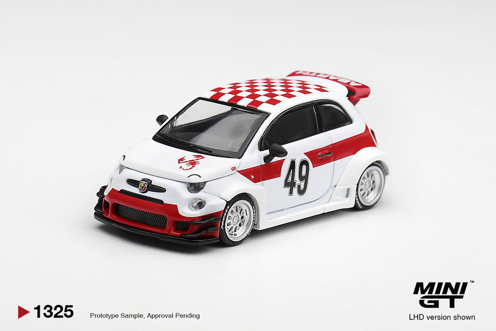 (Pre-Order) Mini GT ABARTH 595 LB-WORKS X ABAS WORKS 1000 TC TRIBUTE #1325 (BOX)