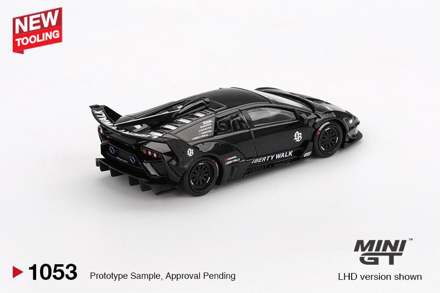 Mini GT Lamborghini LB-Silhouette WORKS MURCIELAGO GT Evo Black #1053