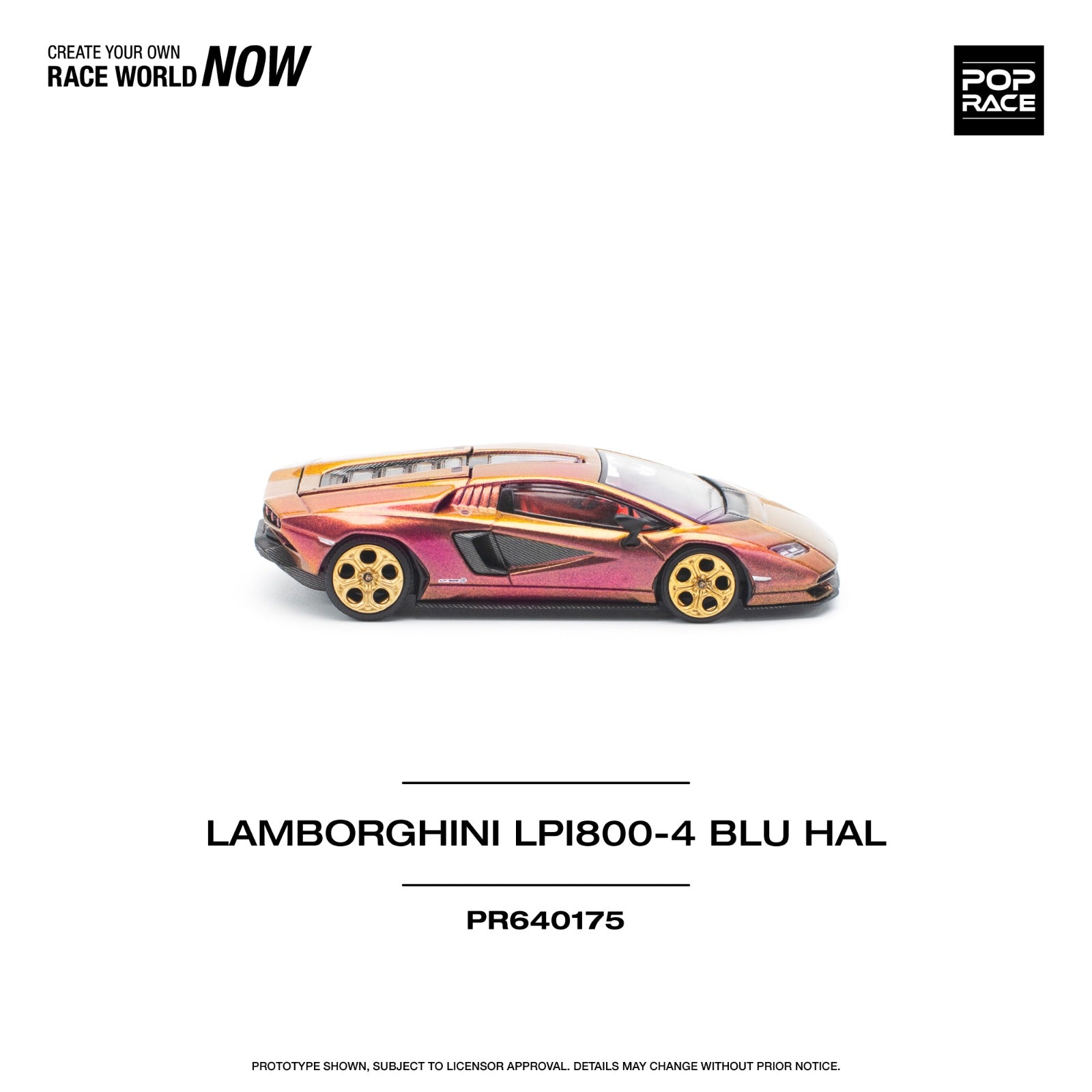Pop Race LAMBORGHINI COUNTACH LP 800-4 - BLU HAL